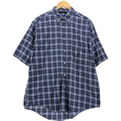 古着 90年代 ノーティカ NAUTICA 半袖 ボタンダウン チェックシャツ メンズM相当 ヴィンテージ /eaa543712 【中古】 【250502】