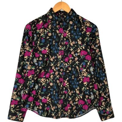 古着 ラルフローレン Ralph Lauren LAUREN ローレン 花柄 長袖 コットンシャツ レディースM相当 /eaa544887 【中古】 【250502】 【ADEL/アデル】 【NL2503】