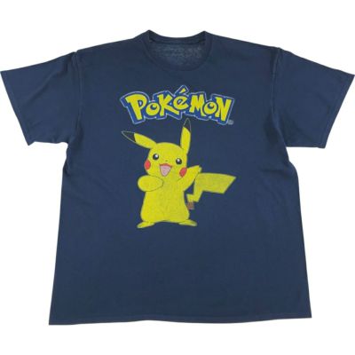 古着 POKEMON ポケモン ピカチュウ キャラクタープリントTシャツ