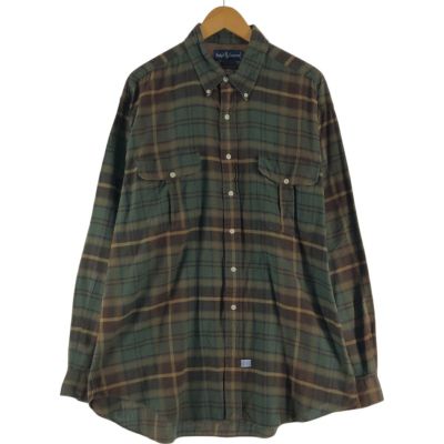 古着 ラルフローレン Ralph Lauren 長袖 ボタンダウン ライトネル