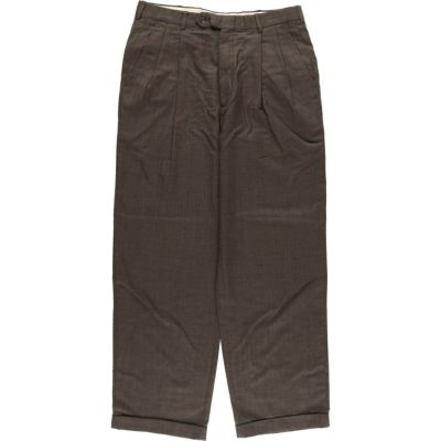 90's METRICS Wide Check Slacks 古着　ワイド 90s Metrics 2Tuck Slacks | VOSTOK