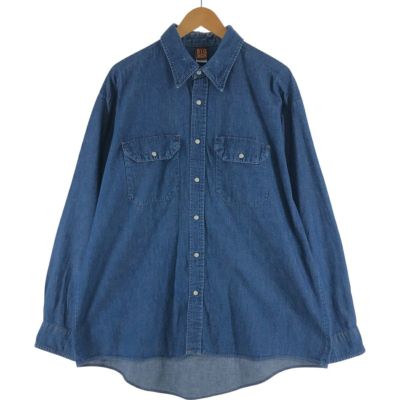 古着 80年代 ビッグベン BIGBEN 長袖 デニムシャツ メンズXL相当 ヴィンテージ /eaa541051 【中古】 【250502】