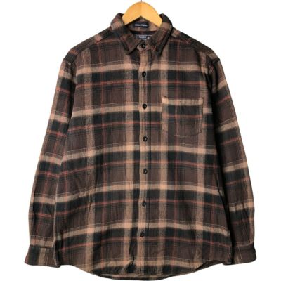 古着 NORTHERN EXPEDITION 長袖 ボタンダウン フランネルチェック