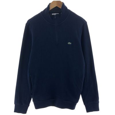 古着 00年代 ラコステ LACOSTE ハーフジップスウェットシャツ