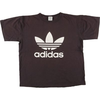 90's ADIDAS 両面トレフォイルロゴプリントTシャツ “MADE IN USA