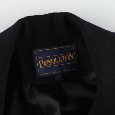 古着 ペンドルトン PENDLETON ウールロングコート USA製 レディースM