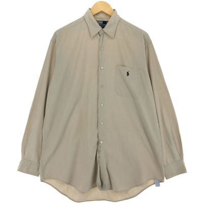 POLO RALPH LAUREN(ポロラルフローレン) ：リネンシャツ長袖 古着 ラルフローレン Ralph Lauren POLO by Ralph Lauren 長袖