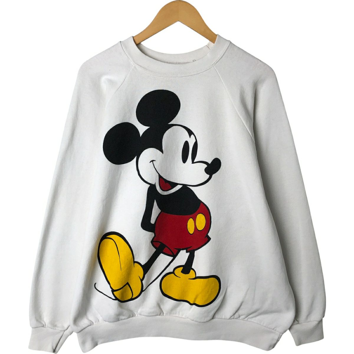 古着 Mickey&co. MICKEY MOUSE ミッキーマウス 総柄 アクリルニット