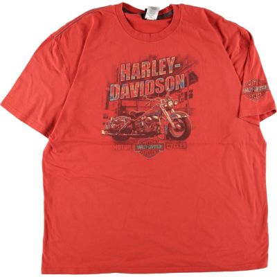 ヘインズ Hanes Harley-Davidson ハーレーダビッドソン 両面プリント モーターサイクル バイクTシャツ メンズXXL /eaa348927