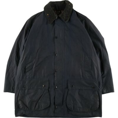 古着 90年代 バブアー Barbour BORDER ボーダー 旧3ワラント ワックスコットン オイルドジャケット 英国製 C46 メンズXL相当 ヴィンテージ /eaa499712 【中古】 【241101】 【K2411】 ss2503_30