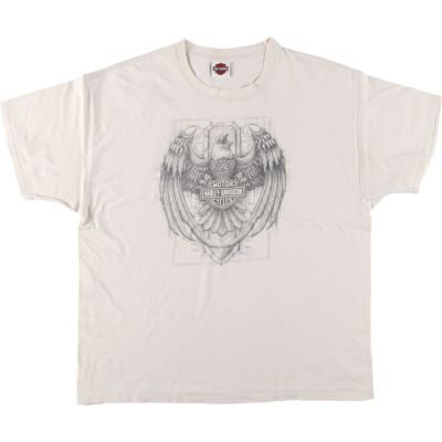 古着 ハーレーダビッドソン Harley-Davidson Hanes 鷲柄 イーグル柄 モーターサイクル バイクTシャツ メンズXL相当 /eaa544115 【中古】 【250503】