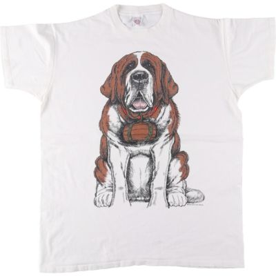 古着 90年代 HEARTLAND APPAREL 犬柄 アニマルTシャツ USA製 メンズXL相当 ヴィンテージ /eaa544145 【中古】 【250503】
