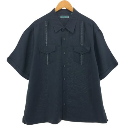 古着 MONTE CARLO 半袖 オープンカラー メキシカンシャツ