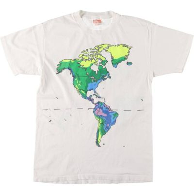 古着 90年代 ヘインズ Hanes HEAVYWEIGHT プリントTシャツ USA製 メンズM相当 ヴィンテージ /eaa546486 【中古】 【250503】