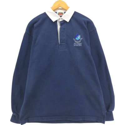 古着 バーバリアン BARBARIAN 長袖 ラガーシャツ カナダ製 メンズS