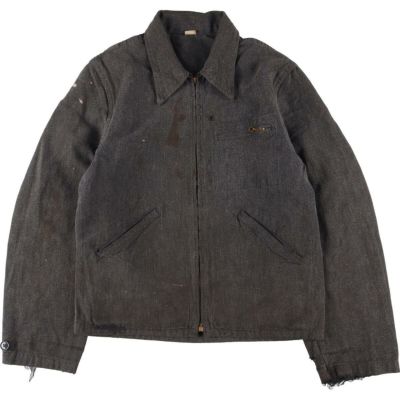 古着 40年代 UNKNOWN ブラックシャンブレー 黒シャン ワーク