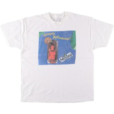 古着 90年代 デルタ DELTA Nestea ネスティー アドバタイジングTシャツ USA製 メンズXL相当 ヴィンテージ /eaa544125 【中古】 【250503】