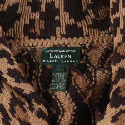 LAUREN ローレン ショールカラー ウールニットカーディガン Ralph