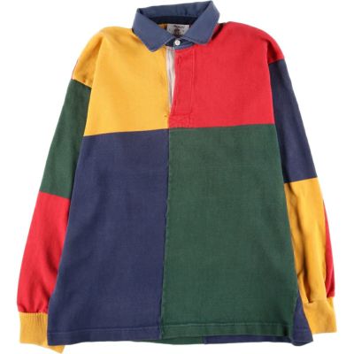 古着 90年代 BARBARIAN クレイジーパターン 長袖 ラガーシャツ