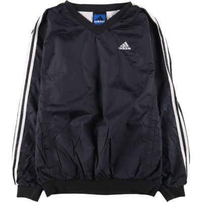 【希少品】　90s adidas ナイロンプルオーバー　Vネック　ヴィンテージ 希少品】 90s adidas ナイロンプルオーバー Vネック