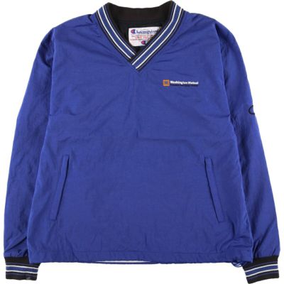 古着 90年代 チャンピオン Champion Vネック ナイロンプルオーバー