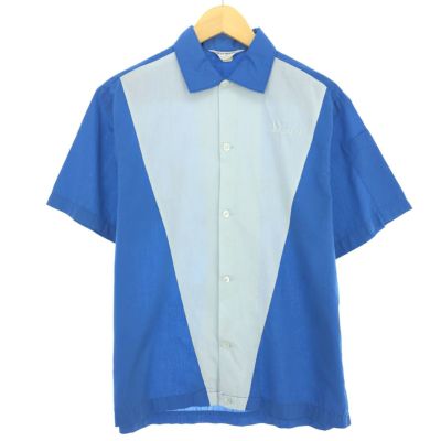 70's NAT NAST ボーリングシャツ 抹茶 SIZE 32【0701A110EV