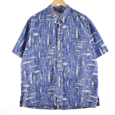 60年代 Sur f'n Sun 総柄 オープンカラー ハワイアンアロハシャツ メンズS ヴィンテージ /eaa336305