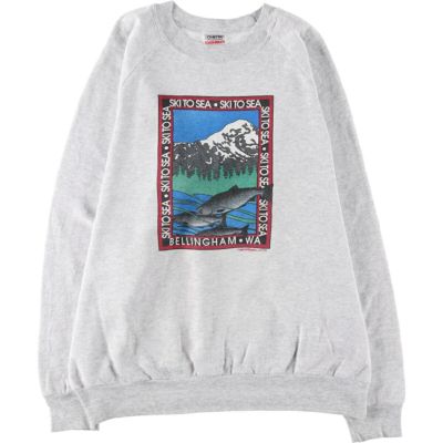 古着 90年代 オニータ ONEITA 魚柄 プリントスウェットシャツ トレーナー USA製 メンズXXL相当 ヴィンテージ /eaa499286 【中古】 【241102】
