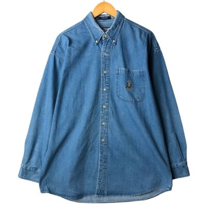 古着 ラルフローレン Ralph Lauren CHAPS チャップス 長袖 ボタン