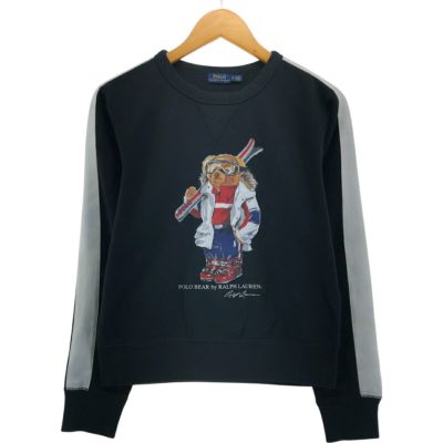古着 ラルフローレン Ralph Lauren POLO RALPH LAUREN ポロベア プリントスウェットシャツ トレーナー レディースM相当 /eaa544832 【中古】 【250504】 【Elulu/エルル】