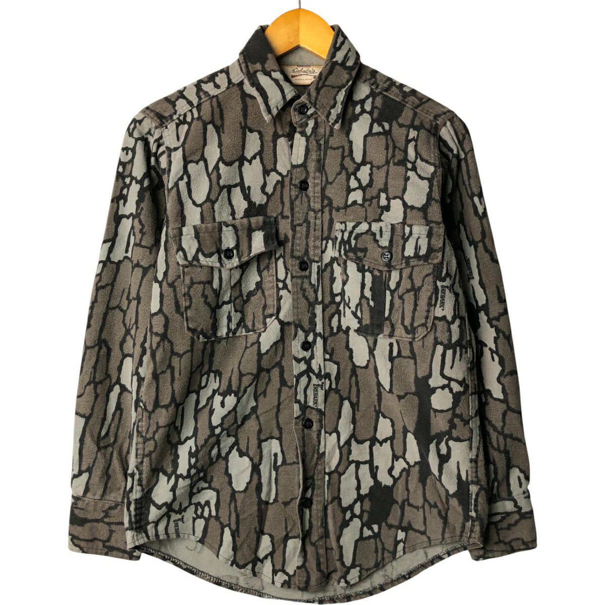 古着 90年代 カベラス Cabelas 迷彩柄 ウッドランドカモ 長袖 プリント
