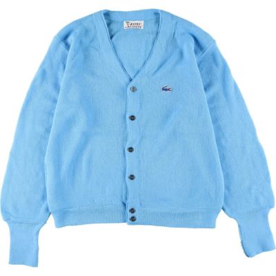 70~80年代 ラコステ LACOSTE IZOD アクリルニットカーディガン メンズ