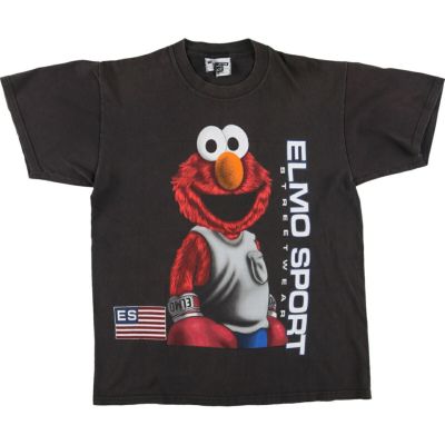 90年代 USA製 エルモ Tシャツ セサミストリート Changes 90s XZ503 Tシャツ エルモ elmo セサミストリート 90s 白 深瀬着用