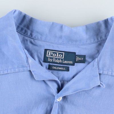 90s Polo Ralph Lauren CALDWELL ラルフローレン Vintage 90'S Polo by Ralph Lauren CALDWELL short sleeve open