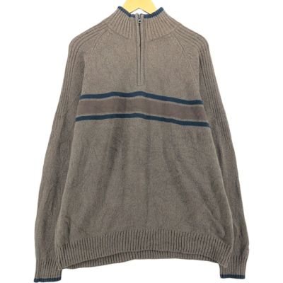 古着 コロンビア Columbia コットンニットハーフジップセーター メンズXL相当 /eaa501508 【中古】 【250504】