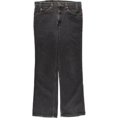 古着 リーバイス Levi's 517 BOOT CUT ブラックデニム ブーツカット