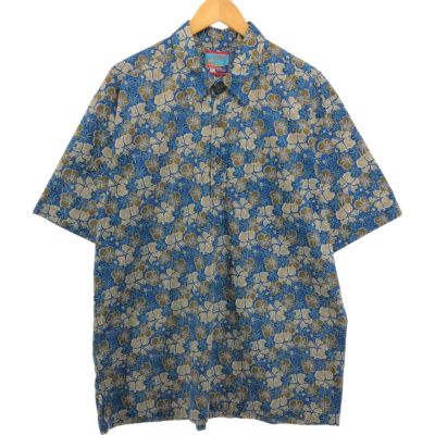 古着 レインスプーナー REYNSPOONER JOE KEALOHAS ジョーケアロハス ハイビスカス柄 プルオーバー ハワイアンアロハシャツ ハワイ製 メンズXL相当 /eaa543152 【中古】 【250504】