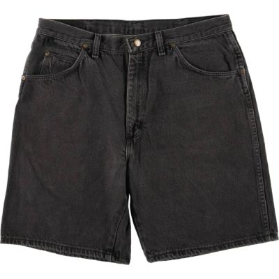 古着 90年代 ラングラー Wrangler ブラックデニムショーツ ショートパンツ メンズw35相当 ヴィンテージ /eaa417660 【中古】 【250504】