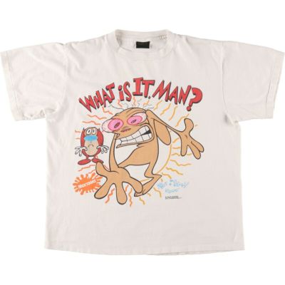 古着 90s USA製 MTV Ren&Stimpy レンとスティンピー TV アニメ