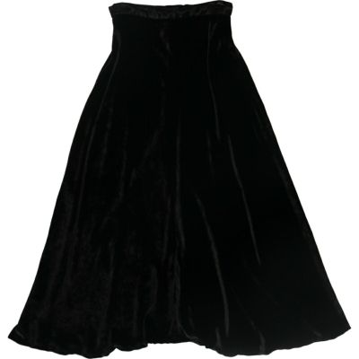 古着 70～80年代 ベロア マキシ丈 フレアスカート レディースL相当 ヴィンテージ /evb008030 【中古】 【241103】 【Elulu/エルル】 【SS2509_30】