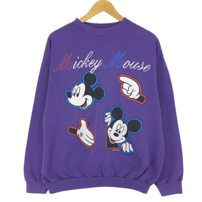 古着 90年代 MICKEY UNLIMITED MICKEY MOUSE ミッキーマウス キャラクタースウェットシャツ トレーナー USA製 メンズXL相当 ヴィンテージ /eaa423253 【中古】 【241103】