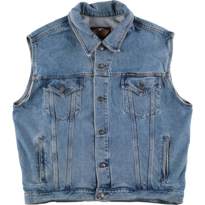 古着 ハーレーダビッドソン Harley-Davidson デニムベスト カナダ製 メンズL相当 /eaa544748 【中古】 【250505】