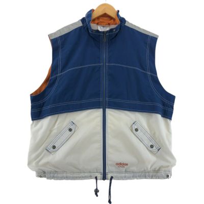 古着 90年代 アディダス adidas フルジップ ウォームアップベスト メンズL相当 ヴィンテージ /eaa547885 【中古】 【250505】