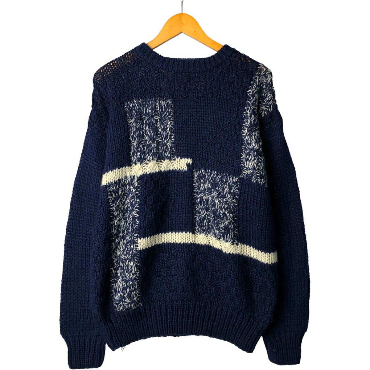 古着 ポールスミス Paul Smith 総柄 カウチンセーター メンズXL相当