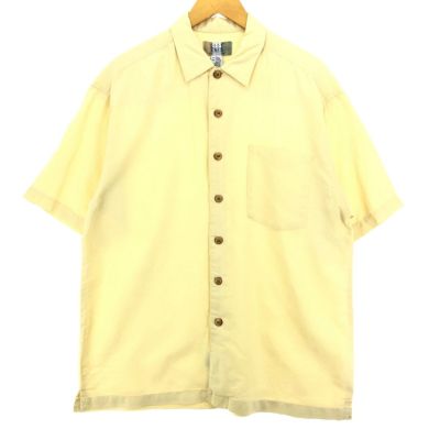 古着 CITY STREETS 半袖 ラミー×コットンシャツ メンズM /eaa448291 【中古】 【240520】