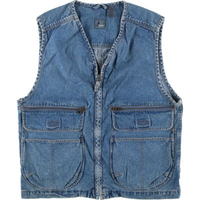 古着 リズクレイボーン Liz Claiborne LIZ WEAR デニムベスト メンズL相当 /eaa544739 【中古】 【250505】