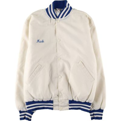 古着 80～90年代 ゴールデンベアー Golden Bear 袖革ウールスタジャン