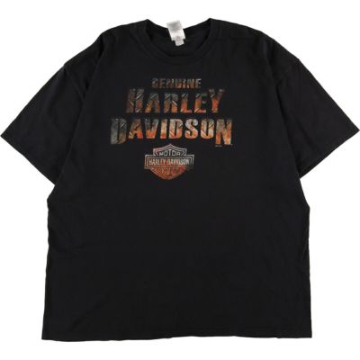 古着 ハーレーダビッドソン Harley-Davidson 両面プリント モーター ...