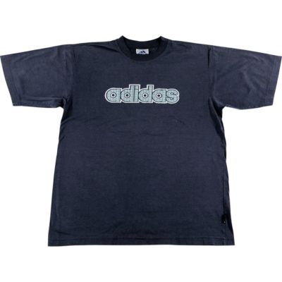 古着 90~00年代 アディダス adidas Vネック ロングTシャツ ロンT