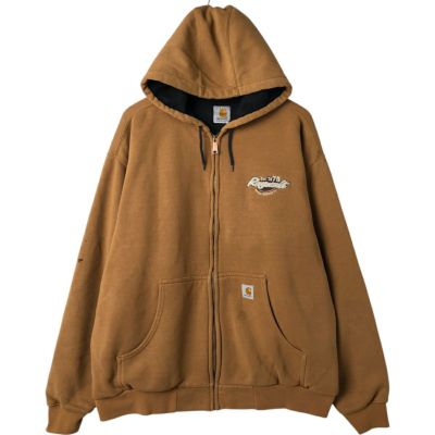 古着 ビッグサイズ カーハート Carhartt サーマルライナー スウェットフルジップパーカー メンズXXXL相当 /eaa546673 【中古】 【250505】 【NL2503】 【SS2509_30】